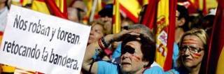 100.000 catalano-españoles se lanzaron a las calles de Barcelona