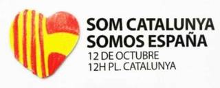 El 12 de Octubre, manifestación en Barcelona por la unidad de España